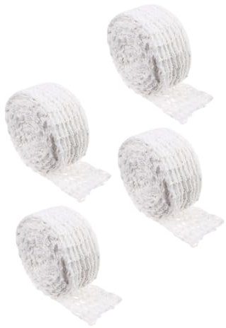 PHENOFICE 4pcs Elastic Meat Netting Mesh Netting for Sausage Roller BBQ Pork String Heavy Duty for Cooking