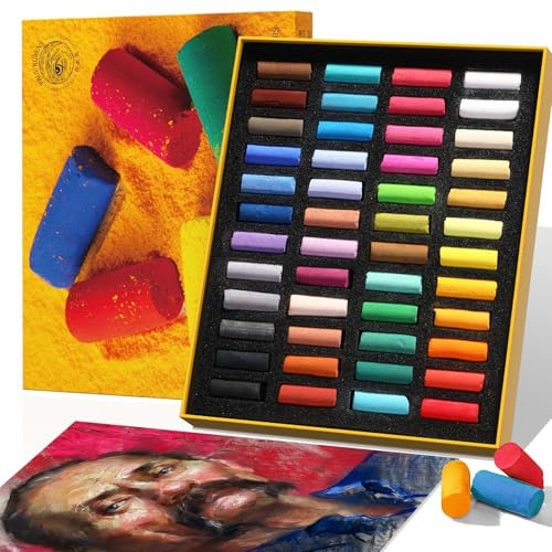 Paul Rubens Soft Pastell-Ölkreide, Künstlerkreide, 48 lebendige Farben, feine Pigmente, glatte Striche, starke Farbkraft für Künstler, Anfänger, Studenten