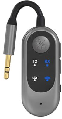 Bil trådlös överförare, blå tand radio-adapter, fordonets ljudmottagare, plug-and-play-design, hand- och samtalsstöd, taxi hytt och familjebil, kompakt, svart, 1-pack