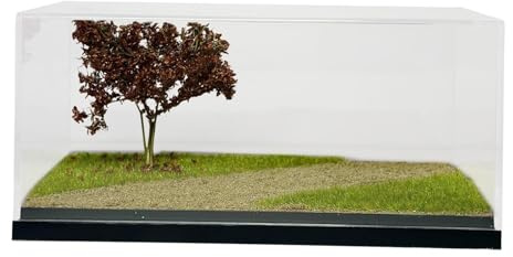 Folpus Diorama 1/64 Vitrine d'exposition pour voiture miniature, maquette de sablonneux