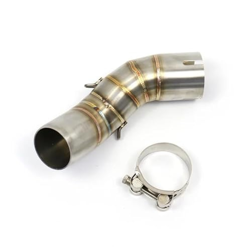 Sistema De Escape De Motocicleta Tubo De Escape De 51 Mm Tubo De Enlace Intermedio Para Kawasaki Z900 2017 2018 2019 Slip On Accesorios motocicleta Escape(Silvery)