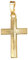 JEVELION Anhänger-Kreuz mit Diamantschliff in Kreuz Goldkreuz für Damen, Herren und Kinder als Kettenanhänger 585 Gold 14 Karat mit Schmuck-Etui