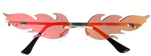 STOBOK Lunettes de soirée - Lunettes de soleil sans monture - Rouge - Photo - Mode - Jouets pour enfants - Femmes - Déguisement - Accessoires photo