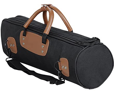 VSOLS 1200D wasserdichte Trompetentasche 15 mm gepolstertes Oxford-Gewebe Verstellbarer Riemen Tasche Zubehör (Color : Svart)