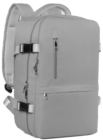 Hayayu Mochila Viaje Cabina Avion 40x20x25, Mochilas Cabina para Ryanair 40x30x20cm Maletas De Viaje Mujer Hombre Equipaje De Mano 40x20x25 Bolsa 20L con Orificio De Carga Y Bolsillo Antirrobo