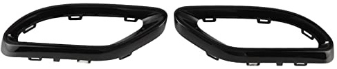 Cubierta del Tubo de Escape Trasero,Embellecedores de la Cubierta de la Punta de Escape en Negro Brillante,Reemplazo para ‑ a B C E GLC CLS‑Class W177 W247 W205 W213 X253 C257