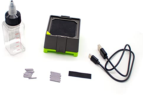 LeTkingok Mini Magnetic Turbine Type Paint Shaker, DIY Model Paint Electric Shaking Machine Paint Dilution Mixer with 50ML Bottle