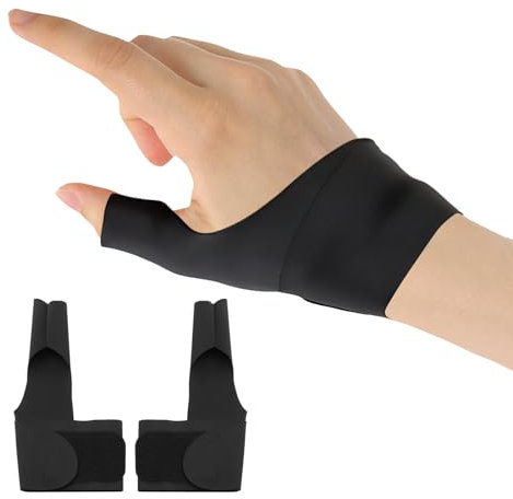 CAIKAILIOR 2 Stück Daumenbandage Rechts Links Je Eine,Daumenschene Rechts,Daumen Handbandage,Handgelenkschiene Elastische Bandage Handgelenkstütze Schien,Für Handgelenk Sport Sehnenscheidenentzündung
