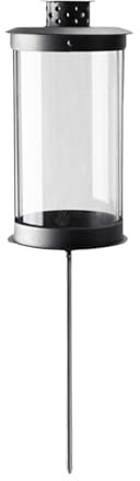 Mariles Laterne auf Stab Erdspieß wetterfest 41 cm Stablaterne Grablaterne Grablicht Grableuchte Friedhofslaterne Windlicht Gartenlaterne Gartenlicht Garten Grab Friedhof