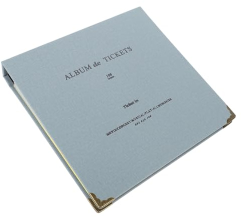 Uonlytech Álbum De Colección De Tickets y Postales Para Entradas y Fotos Organizador Resistente Multiusos Para Recuerdos De Conciertos Viajes y Eventos Familiares