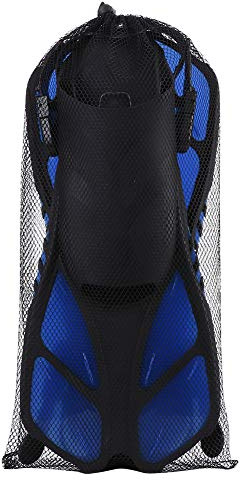 Aletas de Buceo Ajustables para Adultos, Aletas de natación para Snorkel y natación, Aletas aerodinámicas con Suela Antideslizante, Equipo de Buceo cómodo para Deportes acuáticos (Azul)