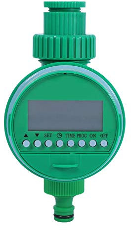 Timer per Irrigazione, Programmatore Di Irrigazione Automatico,Timer Elettronico per Acqua Gocciolatoio Regolabile/Attacco Fisso, Giunto a Y, con Display LCD, per di irrigazione da