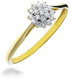 Sakrami Anello in Oro Solitario Fiore - Misura 14