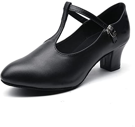 MSMAX Women Character Shoes Girls Party Heels Dancing Pumps for Ballroom Flamenco Tango Latin 8 M US Women