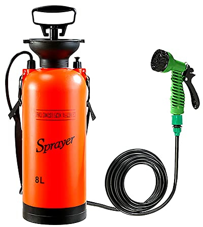Arrovarp Portable Camping Shower, 5L/8L Portable Pressure Shower Outdoor Shower Bag, For Travel Hiking Climbing Bathing, Car Truck Outdoor Washing Dog Pet Cleaning