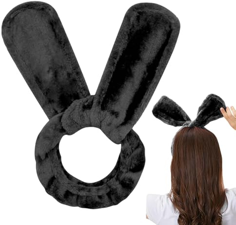 Rizadores sin calor, diadema rizadora sin calor, diadema de varilla rizadora sin calor, 102 x 9 x 0,5 cm, rizador de orejas de conejo, sin calor, franela + alambre de hierro, rulos para dormir