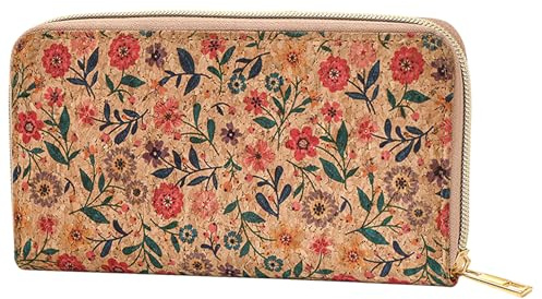 GmeDhc Liège Portefeuille, Porte-Monnaie en liège pour Femmes, Alternative Durable au Cuir, Durable, pour Femmes et Filles