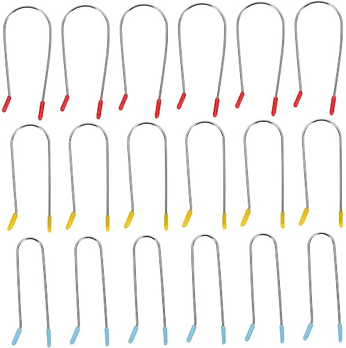 Beaupretty Pinzas para Rulos Calientes de Fijación 24 Unidades en 3 Tamaños (3.2 Cm, 2.54 Cm, 1.9 Cm) Clips de Alambre Metálico para Cabello Corto Mujer y Hombre Kit de Permanente Uso