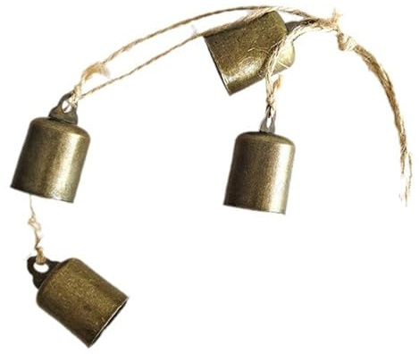 doyandader Navideños de Campanas - para Árbol con Campanas Rústicas,Decoraciones Navideñas de Cencerro de Hierro para Pared Jardín Boda Fiesta Suministros Patio Balcón Exterior Ventana Granja