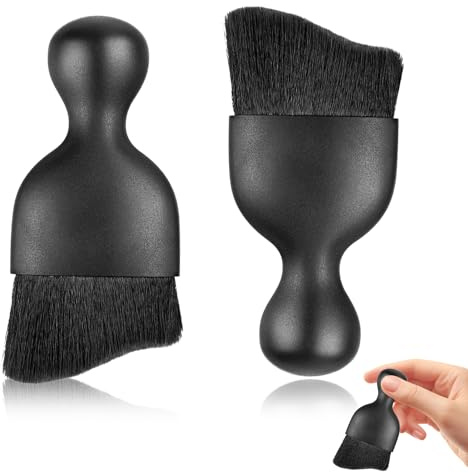 Sekfpnk Lot de 2 brosses à poussière pour voiture, pas de rayures, nettoyage intérieur de voiture, brosse douce, convient pour nettoyer les tableaux de bord, les fentes d'aération et d'autres surfaces