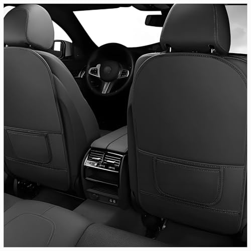 RFUJBPDZA Protecteur de Dossier de Siège de Voiture pour Toyota Yaris 2015-2025 Protections de Dossier de Siège Cuir Protecteur Kick Mat Poussières