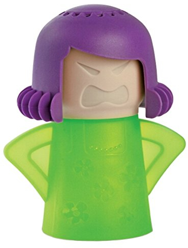 Minkoll Nettoyeur à vapeur pour micro-onde Angry Mama Action rapide Gadget de Cuisine Vert Violet