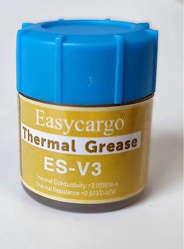 Easycargo Gold Wärmeleitpaste Kit, Hochleistungs-Wärmeleitfett, Kühlkörper Wärmeleitpaste für Kühlkörper Schnittstelle Prozessor CPU GPU VGA LED Transistoren (20 Gramm)