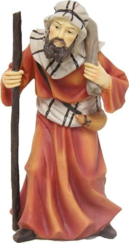 FADEDA Kamelförare / höjd: 14 cm/handmålad/detaljerade krubbfigurer – julbord, dekoration, krubbtillbehör
