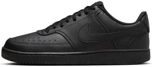 Nike Herren Court Vision Low Next Nature Sneaker, Black/Black-Black, 35.5 EU