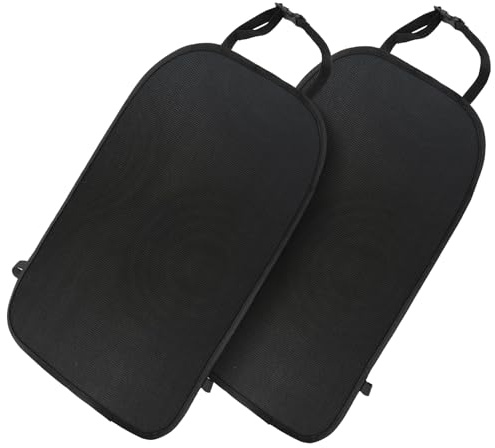 Tekenewbse 2 Pièce Protection Siege Voiture Enfant, Impermeable Protege Siege Voiture Arrière, Dossier Housse Protections Sièges pour Sièges Auto Avant, Protège Contre les Rayures, l’humiditéet Saleté
