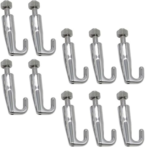 10 ganchos deslizantes multiusos de acero inoxidable para colgar cuadros, fácil instalación, ganchos de fotos, suministros de galería de arte, ganchos de alambre para cuadros