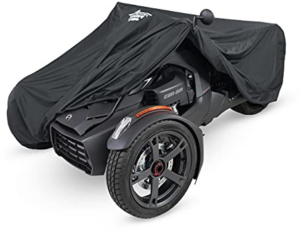 UltraGard Can-Am Ryker fullt motorcykelskydd med expanderbar påse – vattentålig, vindruteskydd, bungee-bindningar, reflekterande, svart 4–374 Ryker 600/900/Sport/Rally/Ryker Rally