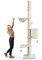 HAPPYPET Kratzbaum Deckenhoch 'Zoe' Stabil Grosse Katzen XXL 250 bis 275 cm - Dicke Stämme 18 cm, Große Liegemulden bis 20 kg, Höhle abnehmbar mit Sisalteppich, geprüftes Holz, Katzenkratzbaum