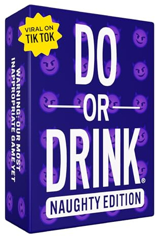 Do or Drink Naughty Edition - The Adult Drinking Game for Spicy Situations - Fun Party Games for Adults with 250 Cards - Great for Game Night, Pre Games, After Parties, and More