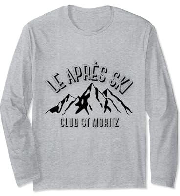 Suisse, Alpes Après Party, Saint Moritz, Ski et Snowboard Manche Longue