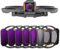 STARTRC Avata 2 ND Filter Set, 6-Pack UV ND8 ND16 ND32 ND64 ND256 Neutraldichte Kamera Objektiv Filter Kompatibel für DJI Avata 2, Multi beschichtetes HD optisches Glas