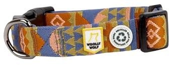 Woolly Wolf Nightless Night Halsband für mittelgroße Hunde Gr. M - Verstellbares Hundehalsband mit maximaler Passform aus recyceltem Polyester, Bequemer Sitz