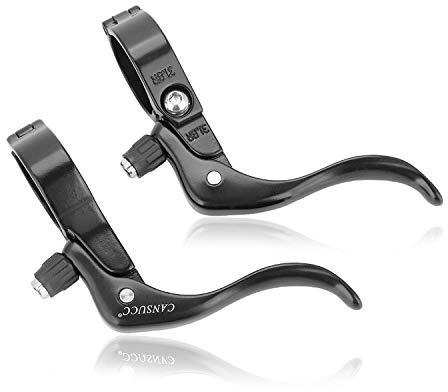 Keenso 1 Pair 31.8mm Brake Levers, Universal Lightweight Aluminum Alloy Road Brake Lever Set