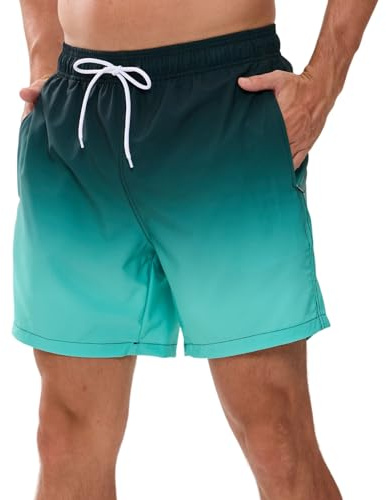 Herrbadshorts mode tonade shorts för Storbritannien män snabbtorkande strand bräda surfshorts med fickor nätfoder