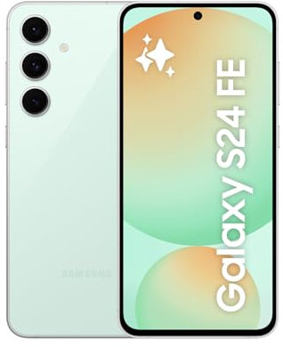 Samsung Galaxy S24 FE, AI Smartphone, Android, 8GB RAM, 128GB Storage, 50MP Camera, Long Battery Life, Unlocked, Mint, 3 Year Manufacturer Extended Warranty (UK Version) (Renewed)