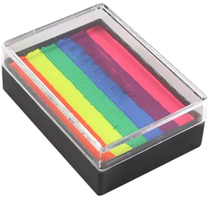 Gorise Peinture pour le visage arc-en-ciel, couleurs de maquillage, peinture corporelle, maquillage de théâtre soluble dans l'eau,couleurs corporelles colorées pour le carnaval