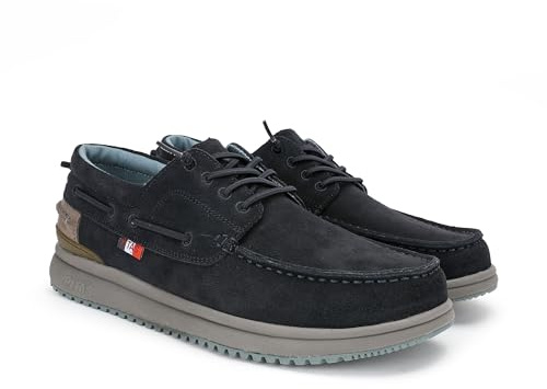 Pitas | Denver | Scarpa da Vela da Uomo | Mocassini Invernali | Scarpe Eleganti | Nautiche Invernali | Sneakers Casual | Calzatura Senza Lacci | Calzature Walkinpitas | Marino | 42