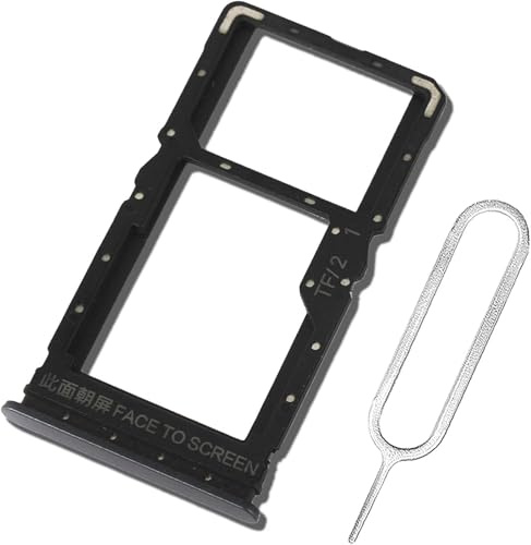 ExtKry Bandeja SIM para Xiaomi Redmi Note 12 5G/Poco X5,Negro