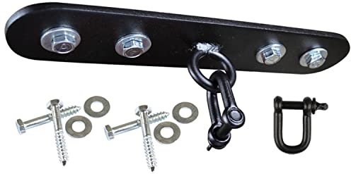 AQF Boxing Punch Bag Iron Ceiling Hook | Heavy-Duty Boxing Bracket Swivel for Hanging Punching Bags | 18-Gauge Ceiling Mount Hanger with D-Shackle, Bolts & Wall Plugs | Holds up to 150 kg (10)