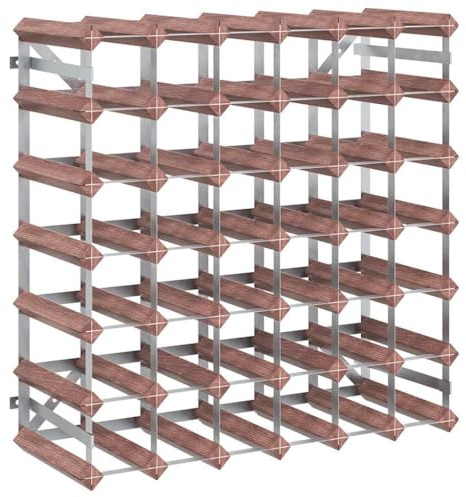 vidaXL Weinregal für 42 Flaschen Weinhalter Weinflaschenhalter Flaschenregal Weinständer Weinflaschenregal Flaschenständer Weinschrank Braun Massivholz Kiefer