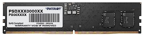 Patriot Signature DDR5 RAM 8GB (1X8GB) 5200MHz CL42 UDIMM Desktop Memory Module - PSD58G520041