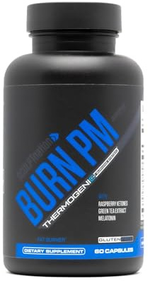 Sculpt Nation by V Shred Burn PM - Night Time Fat Burner - Appetite Suppressant and Weight Loss Support - Raspberry Ketones, Green Coffee Bean Extract, Melatonin - 60 Gluten Free Capsules