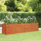 Gartenregal Kräuterbeet Pflanztisch Balkonschrank Hochbeet Rostig 320x80x77 cm Cortenstahl Ideale Lösung für platzsparendes Gärtnern und gesunde Pflanzen