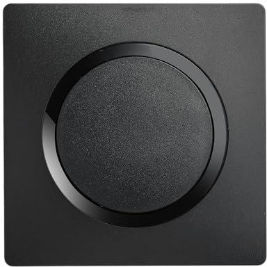 Debflex - Casual Evo - Interrupteur Va et Vient Complet - Interrupteur Mural Avec Plaque de Finition - Design Sobre - Facile à Installer - ABS - Installation Encastrée - Noir - 130 x 110 x 40 mm