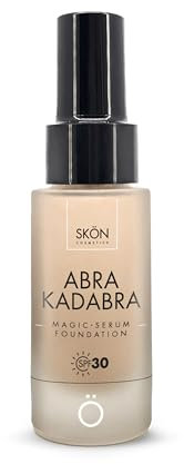 Skön Abrakadabra Glow - Siero Fondotinta con Protezione Solare SPF30, Siero Viso Acido Ialuronico con Olio di Cocco e Vitamina E per Incarnato Uniforme e Luminoso - per Tutti i Tipi di Pelle, 30 ml